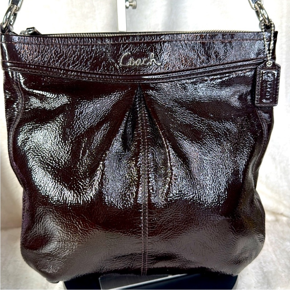 Coach Ashley Liquid Glass Patent
Leather Shoulder Bag - Picture 6 of 17
